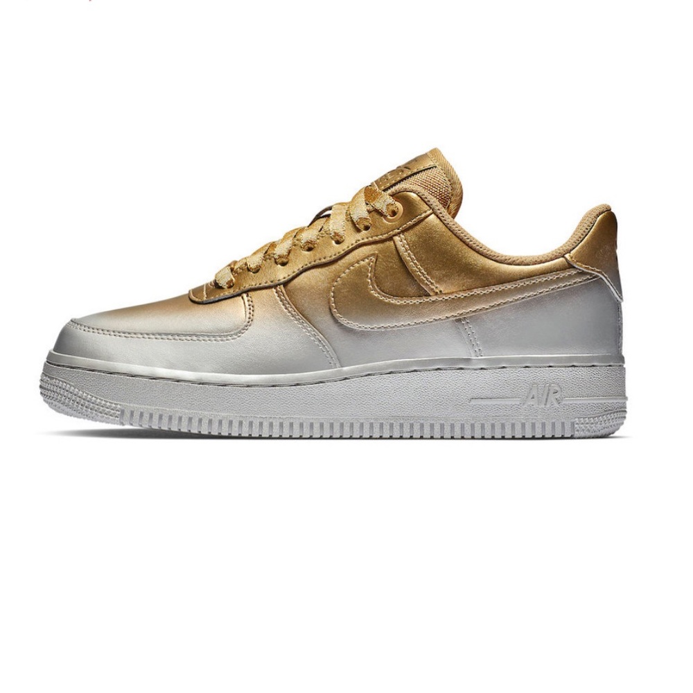 Nike Womens WMNS Air Force 1 07 LX Gold Silver